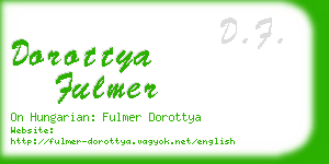 dorottya fulmer business card